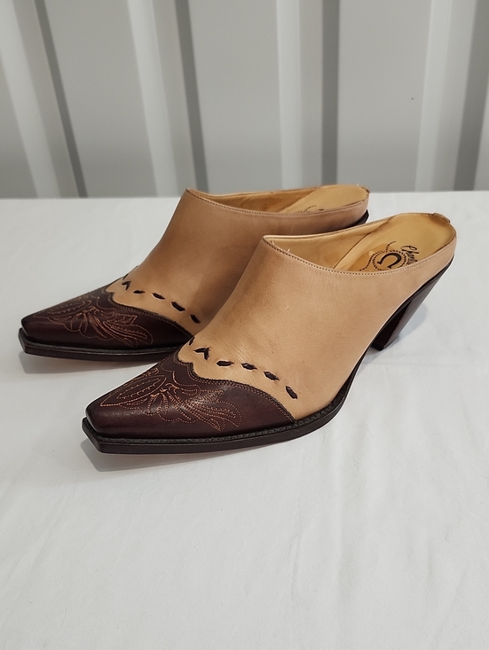 Charlie Horse Shoes - Charlie 1 Horse by Lucchese Mules Bootie Slides Size 8.5 Western Upscale Leather